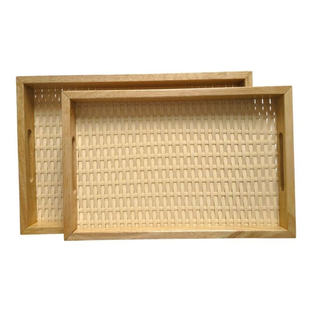 Member's Mark Woven Rectangular Serving Trays, Set of 2